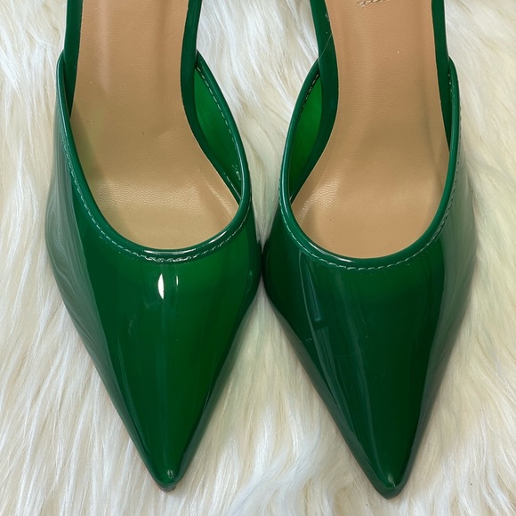 Steve Madden Opar Translucent Green Stiletto Pump Heels - Picture 3 of 12